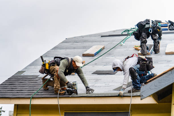 Professional Gutter Installation technician working in Kingston, TN
